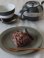 画像2: 益子焼　オリーブ　ラウンドリムプレート・６寸ケーキ皿 (2)